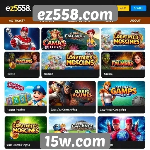 Exploração das principais categorias de jogos no ez558.com